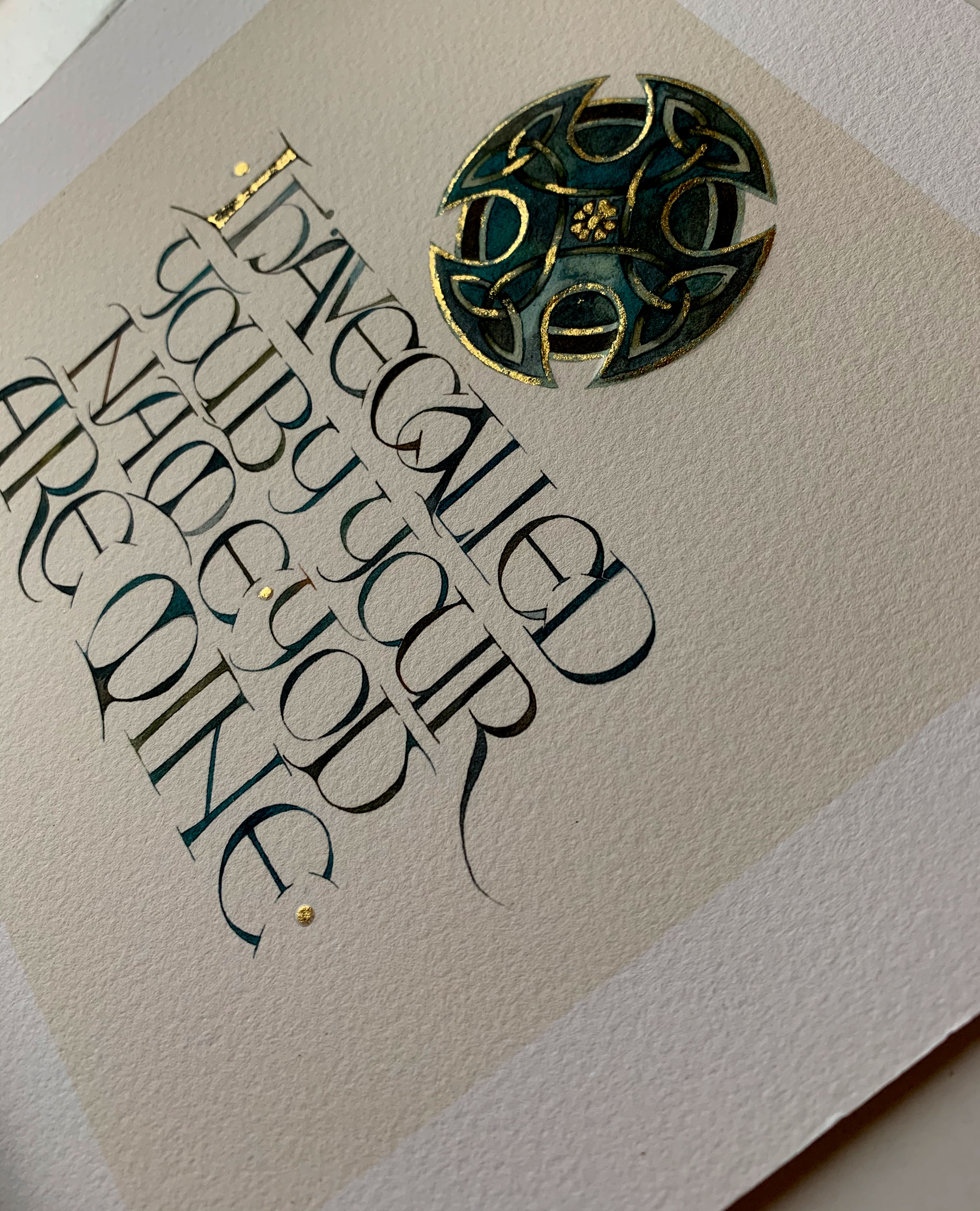 I Have Called You-  A  religious and faith calligraphy designs